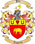 Pitt Family Crest from England