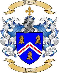 Pittard Family Crest from France