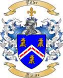 Pitter Family Crest from France