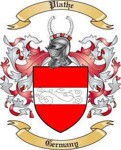 Plathe Family Crest from Germany