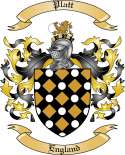 Platt Family Crest from England
