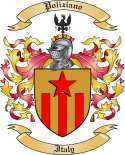 Poliziano Family Crest from Italy