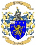 Polman Family Crest from England