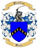 Pomfree Family Crest from Wales