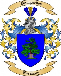 Pomgarden Family Crest from Germany