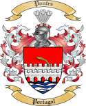 Pontes Family Crest from Portugal