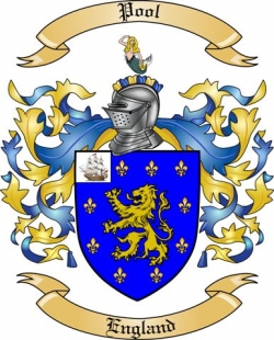 Pool Family Crest from England