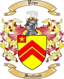 Pope Family Crest from Scotland
