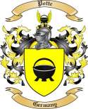 Potte Family Crest from Germany
