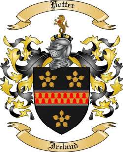 Potter Family Crest from Ireland