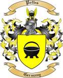 Pottes Family Crest from Germany