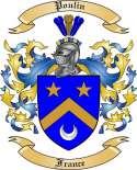 Poulin Family Crest from France