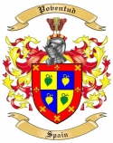 Poventud Family Crest from Spain
