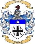 Powel Family Crest from England