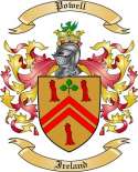 Powell Family Crest from Ireland
