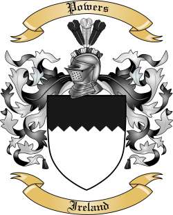 Powers Family Crest from Ireland2