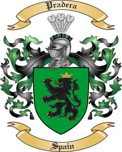 Pradera Family Crest from Spain