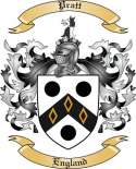 Pratt Family Crest from England
