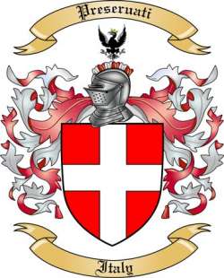 Preseruati Family Crest from Italy