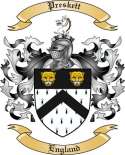 Preskett Family Crest from England2