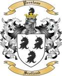 Prestone Family Crest from Scotland