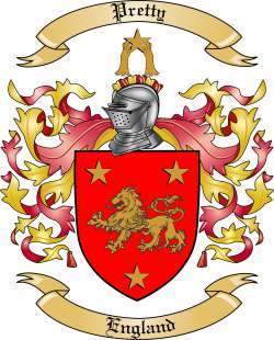 Pretty Family Crest from England