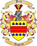 Prew Family Crest from England