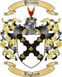 Prindle Family Crest from England