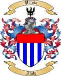 Priola Family Crest from Italy