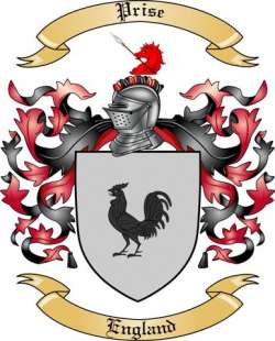 Prise Family Crest from England
