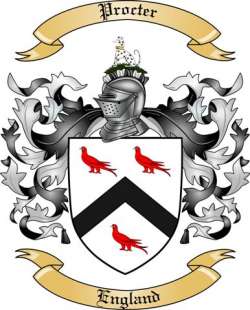 Procter Family Crest from England2