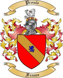 Proule Family Crest from France