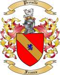 Proulle Family Crest from France
