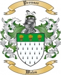 Prouser Family Crest from Wales