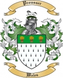 Prousser Family Crest from Wales