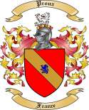 Proux Family Crest from France