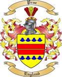 Prue Family Crest from England