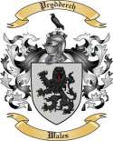Prydderch Family Crest from Wales