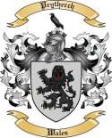 Prytherch Family Crest from Wales
