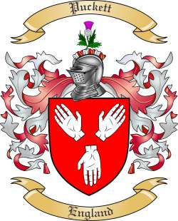 Puckett Family Crest from England