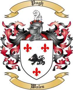 Pugh Family Crest from Wales