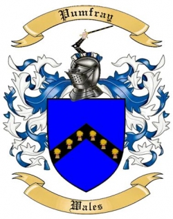 Pumfray Family Crest from Wales