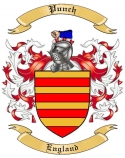 Punch Family Crest from England
