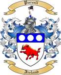 Purcell Family Crest from Ireland