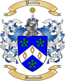Purvis Family Crest from Scotland