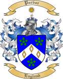 Purvor Family Crest from England