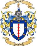 Pynke Family Crest from England
