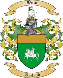 Quin Family Crest from Ireland