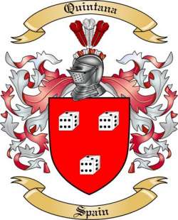 Quintana Family Crest from Spain