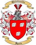 Quintanella Family Crest from Spain